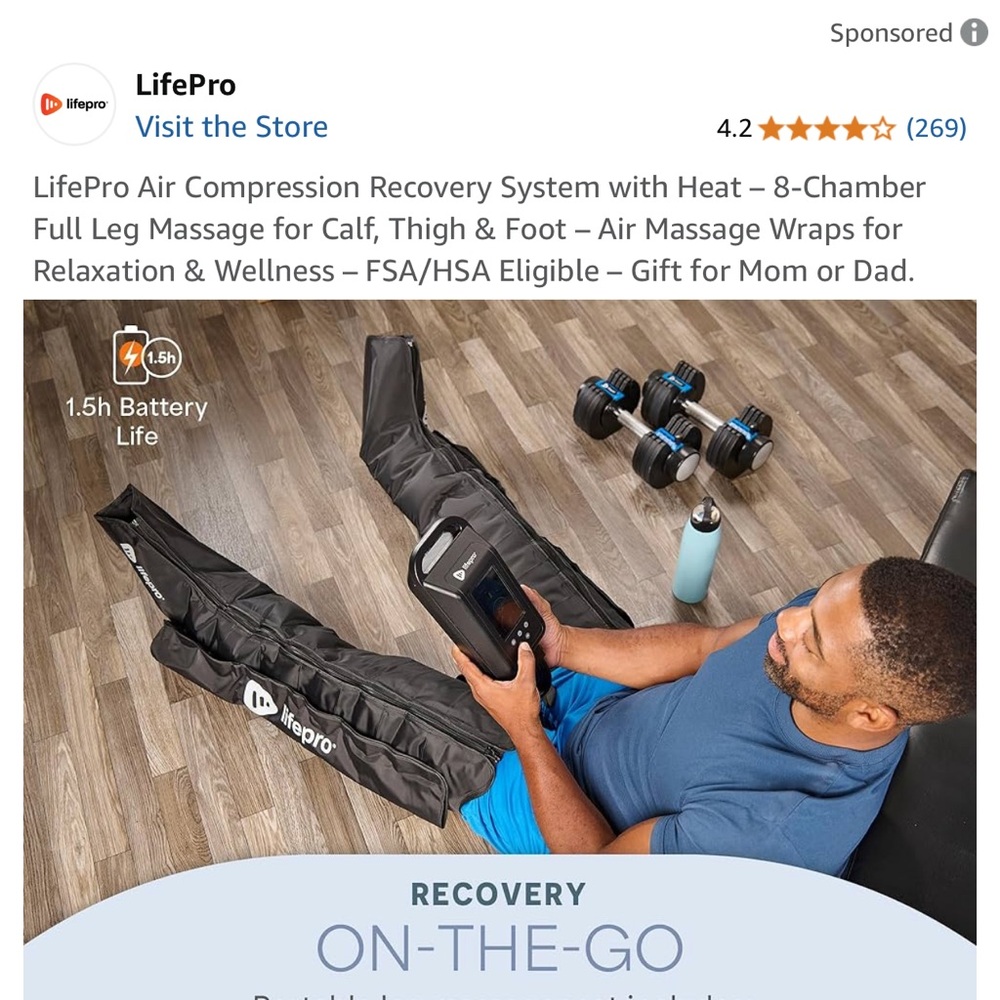 LifePro Air Compression Recovery - Picture 6 of 9